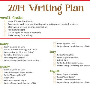 My 2014 New Year Writing Resolutions