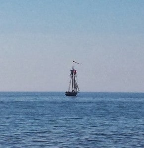 The Friends Good Will under sail on Lake Michigan