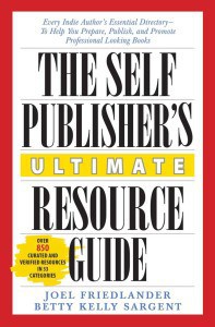 Red and white book cover of The Self Publisher's Ultimate Resource Guide