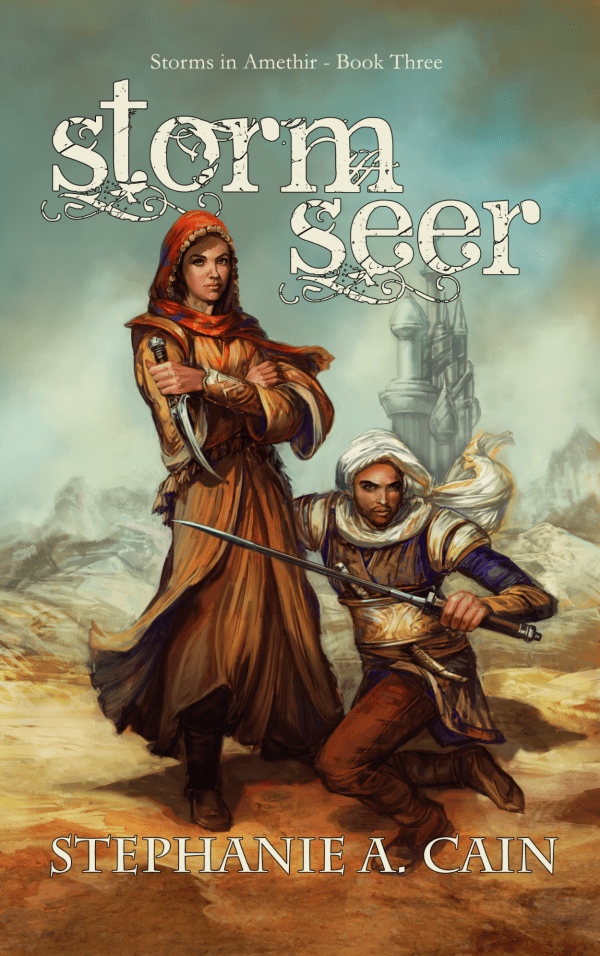 Cover of Stormseer by Stephanie A. Cain, art by Nicole Cardiff