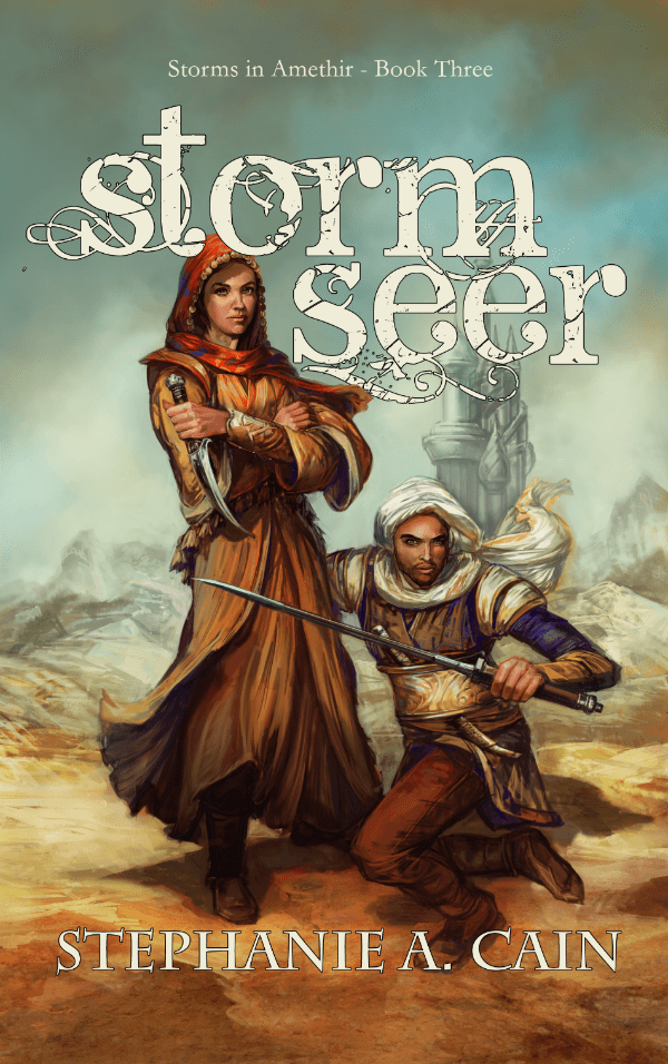 Cover of Stormseer by Stephanie A. Cain, art by Nicole Cardiff