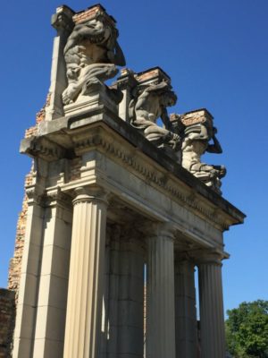 Photograph of The Ruins at Holliday Park -- the Three Races of Man -- Indianapolis, Indiana