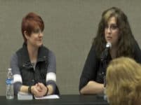 Stephanie A. Cain and Jennifer Foehner Wells at ACPL panel