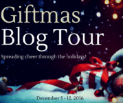 Giftmas Blog Tour graphic with snow and presents