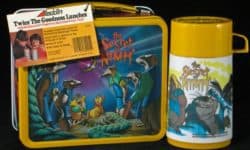 A Secret of NIMH lunchbox with characters from the animated movie