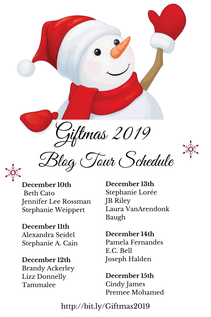Giftmas 2019 Blog Tour Schedule graphic